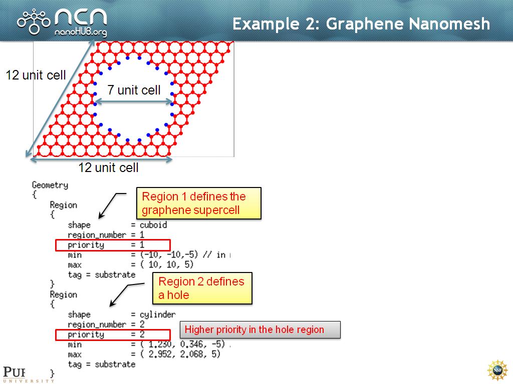 Example 2: Graphene Nanomesh