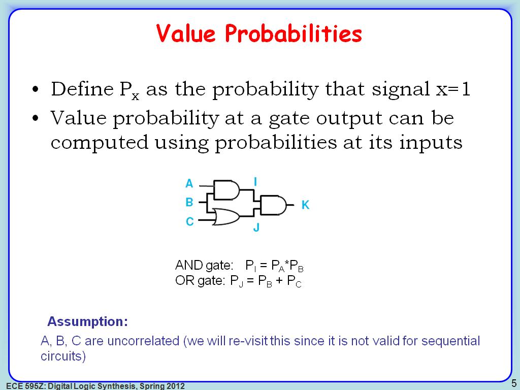 Value Probabilities