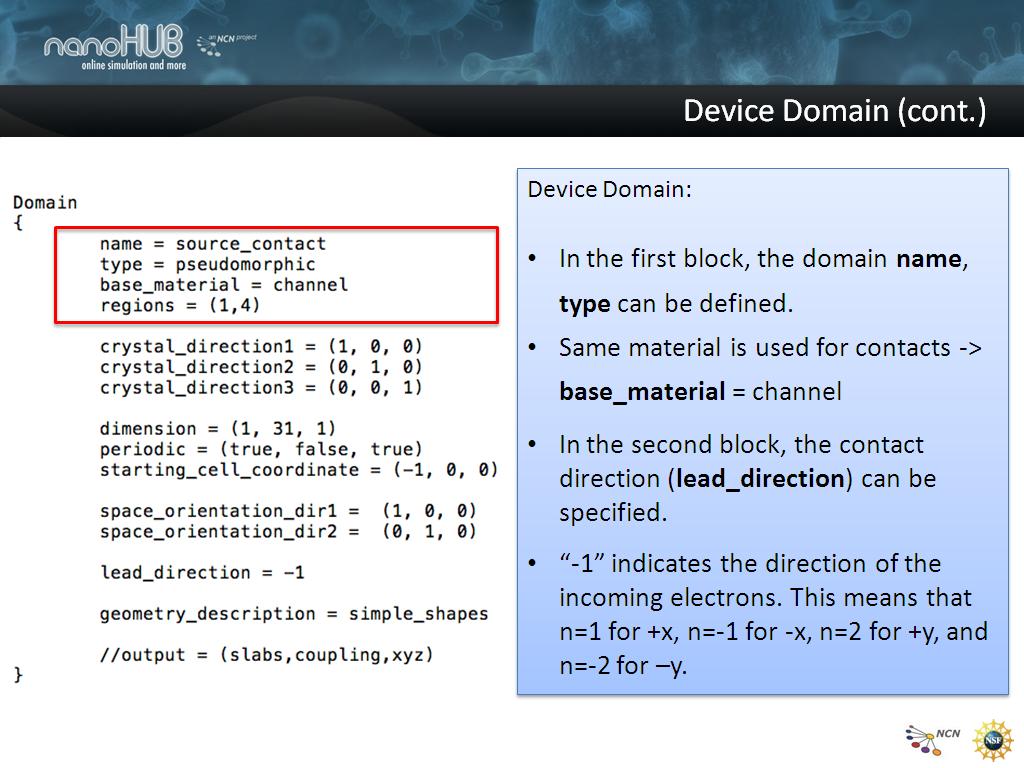 Device Domain (cont.)