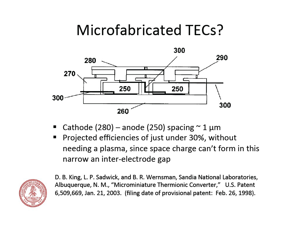 Microfabricated  TECs?