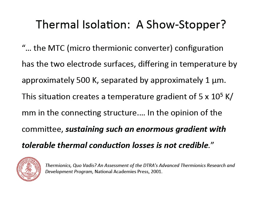 Thermal  IsolaDon: A  Show-­-Stopper?