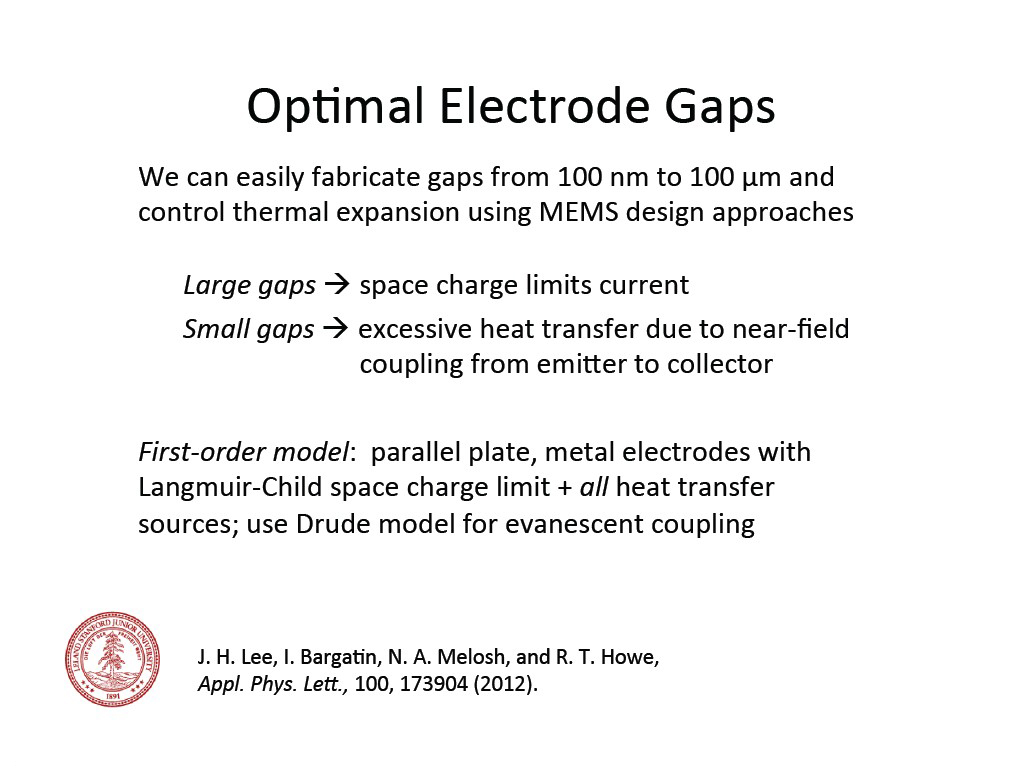 OpDmal  Electrode  Gaps