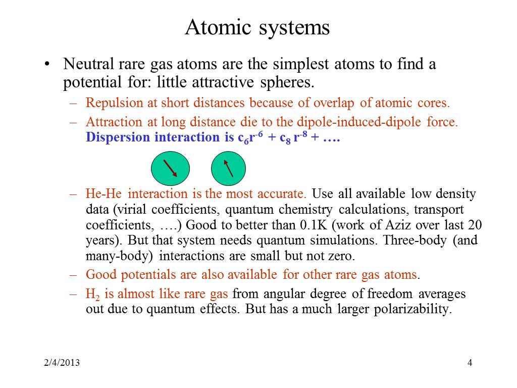 Atomic systems