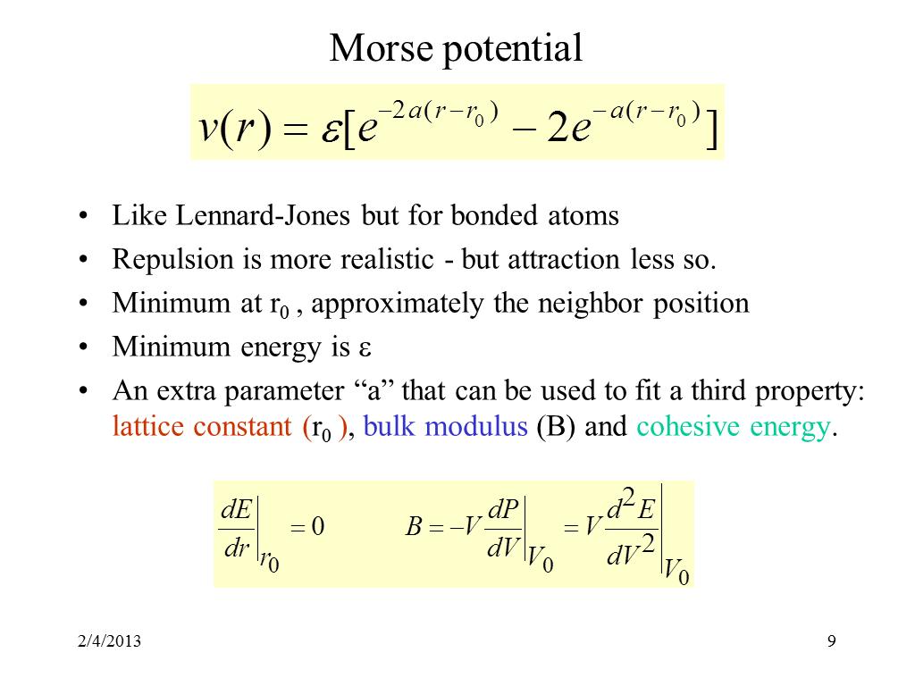 Morse potential