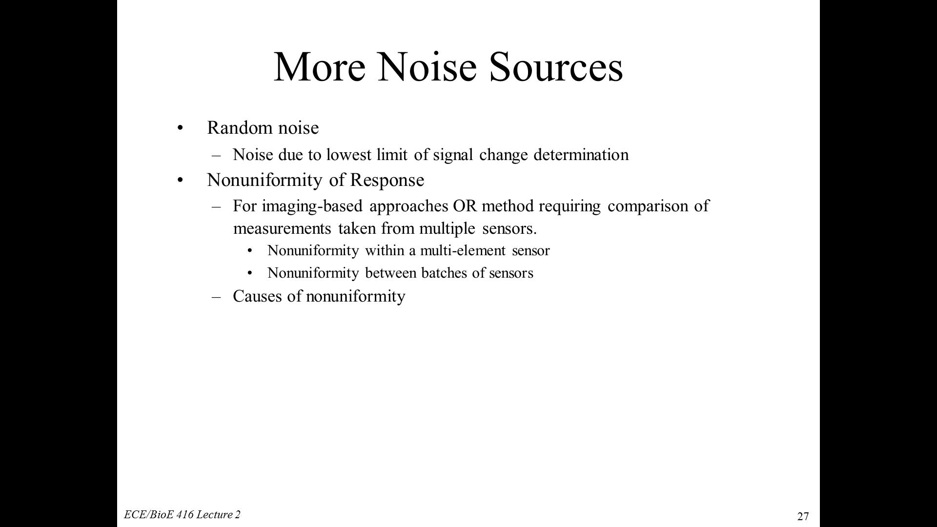 More Noise Sources