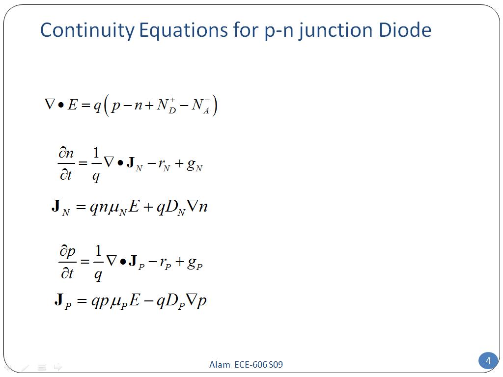 Nanohub Org Resources Ece 606 Lecture 21 P N Diode I V Characteristics Watch Presentation