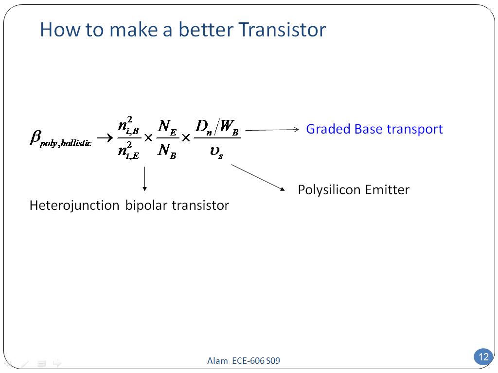 How to make a better Transistor