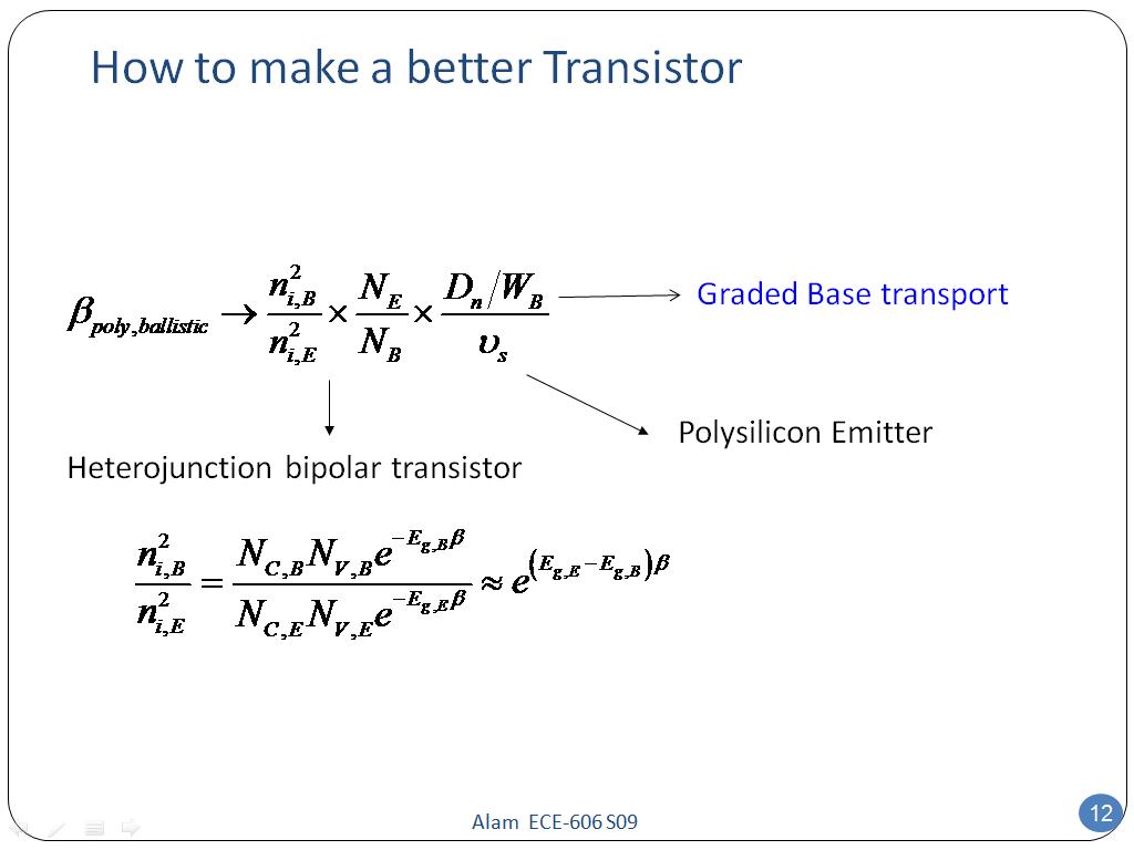 How to make a better Transistor