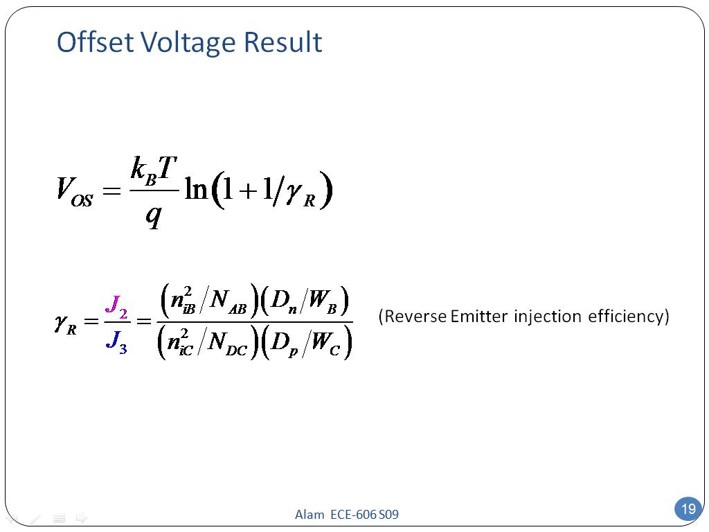 Offset Voltage Result