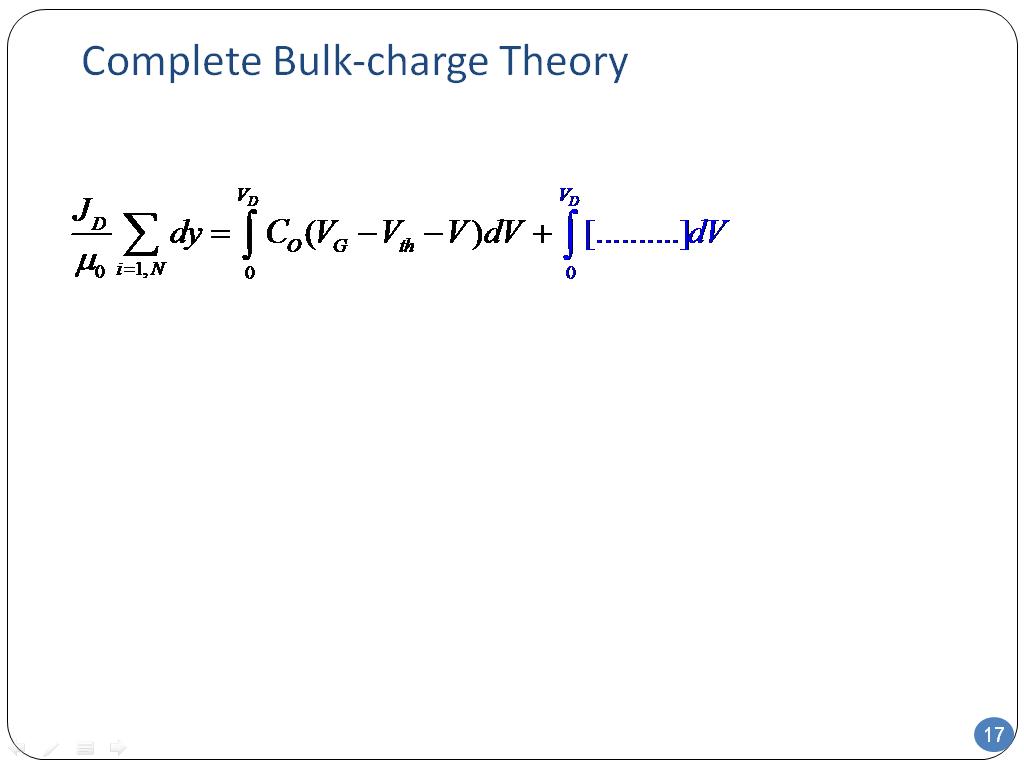 Complete Bulk-charge Theory