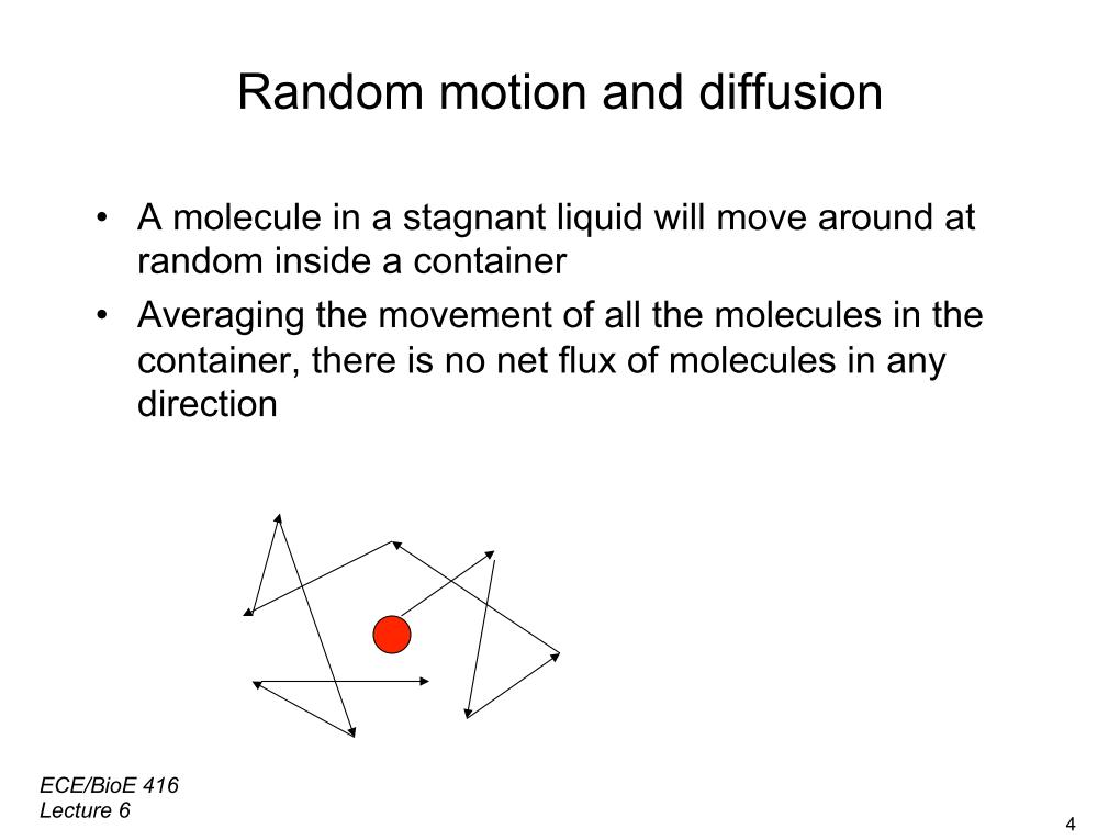 Random motion and diffusion
