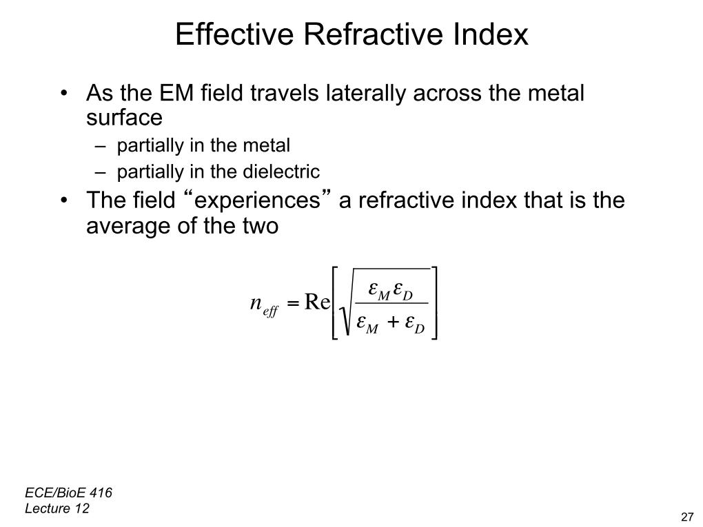 Effective Refractive Index