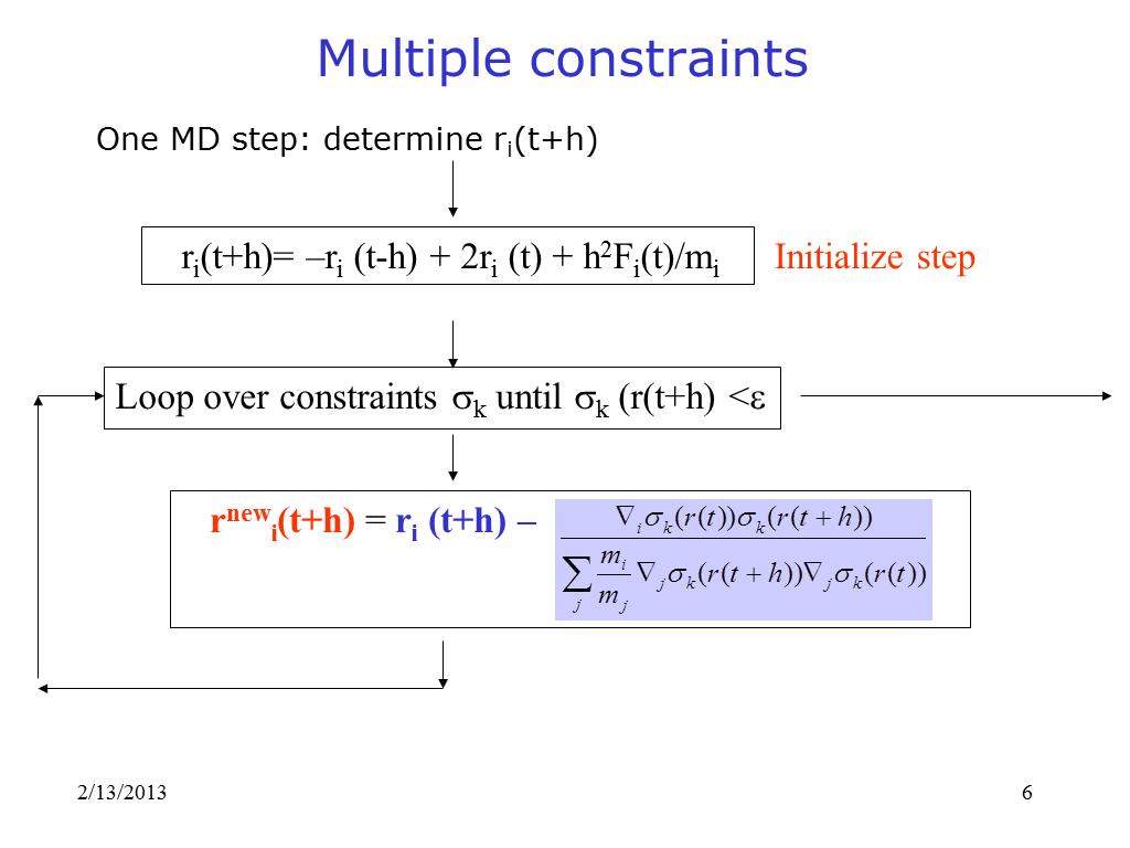 Multiple constraints