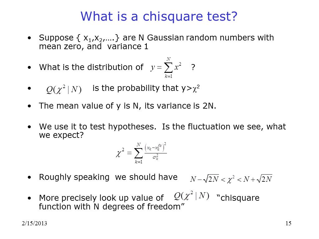 What is a chisquare test?