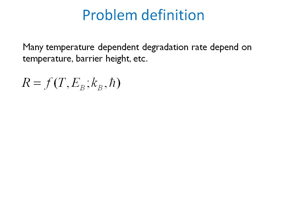 Problem definition