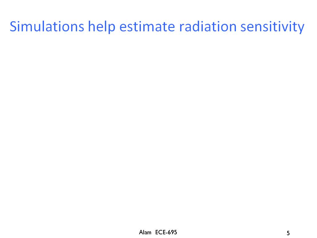 Simulations help estimate radiation sensitivity