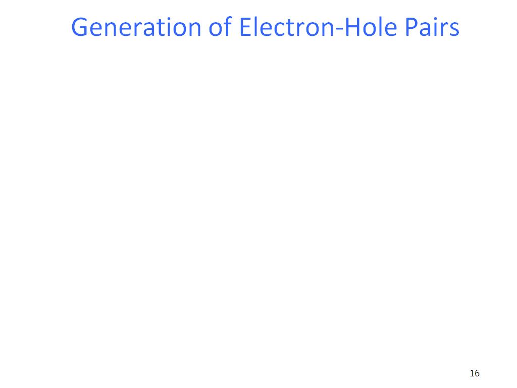 Generation of Electron-Hole Pairs