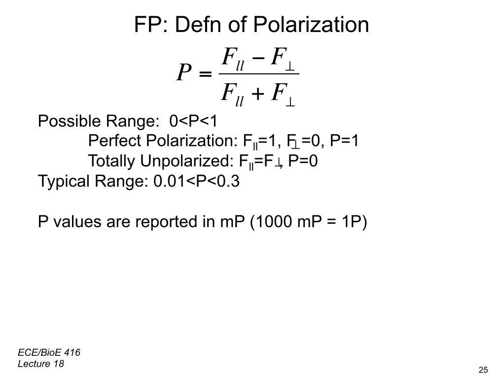 FP: Defn of Polarization