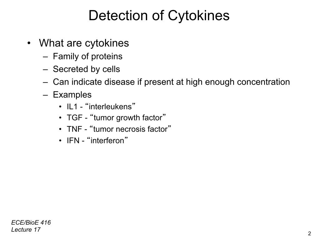 Detection of Cytokines