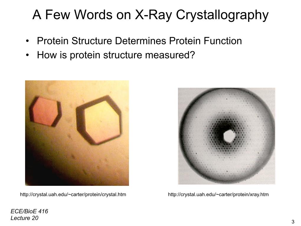 A Few Words on X-Ray Crystallography