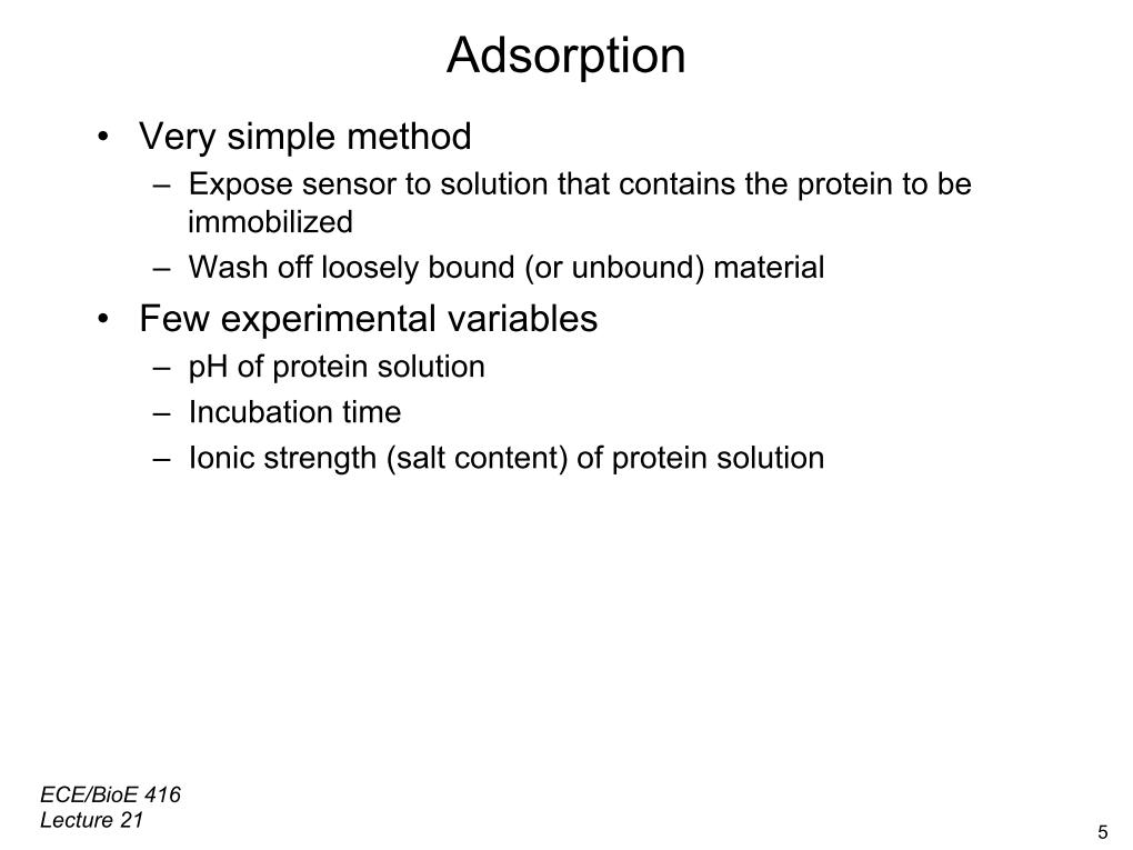 Adsorption