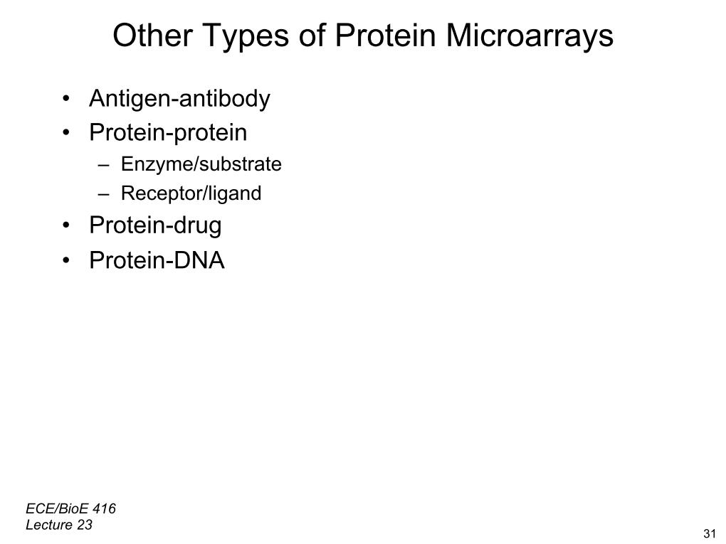 Other Types of Protein Microarrays