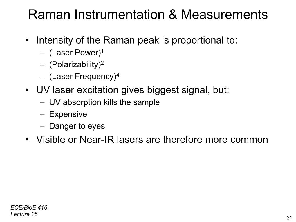 Raman Instrumentation & Measurements