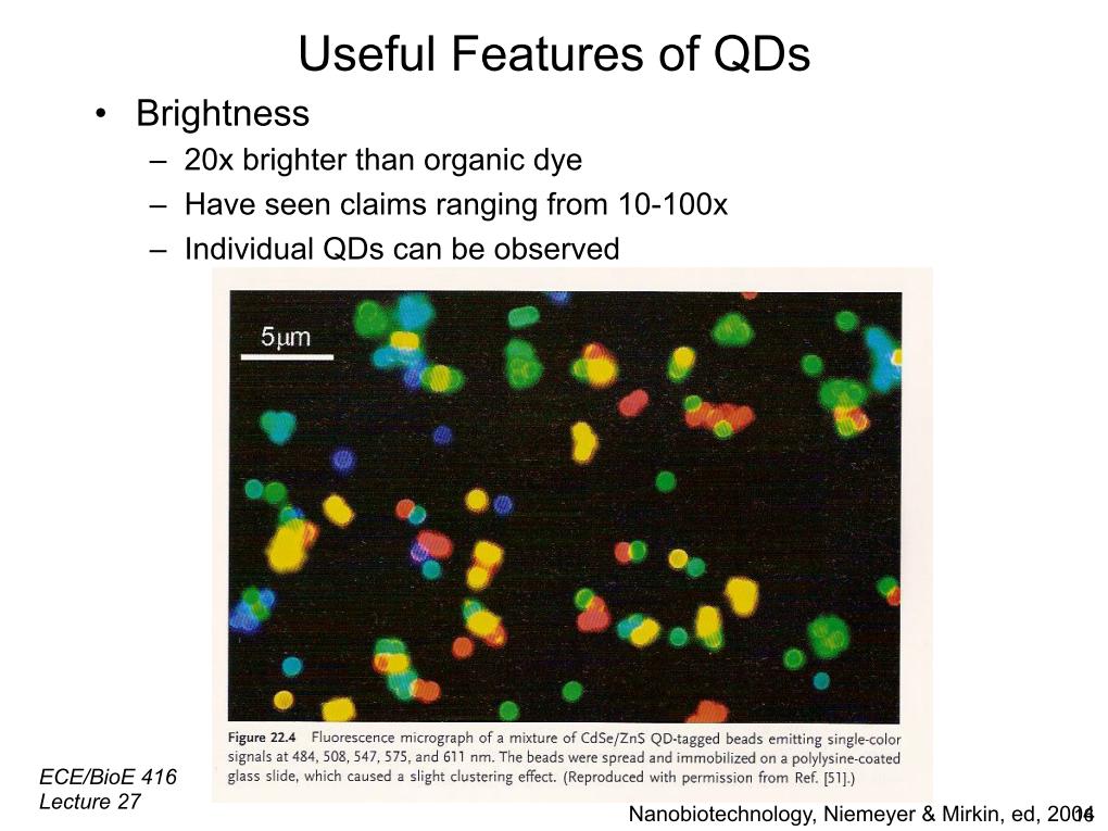 Useful Features of QDs