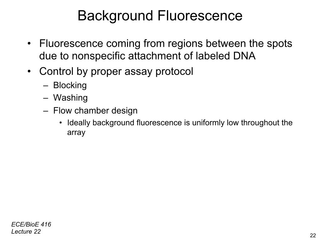 Background Fluorescence