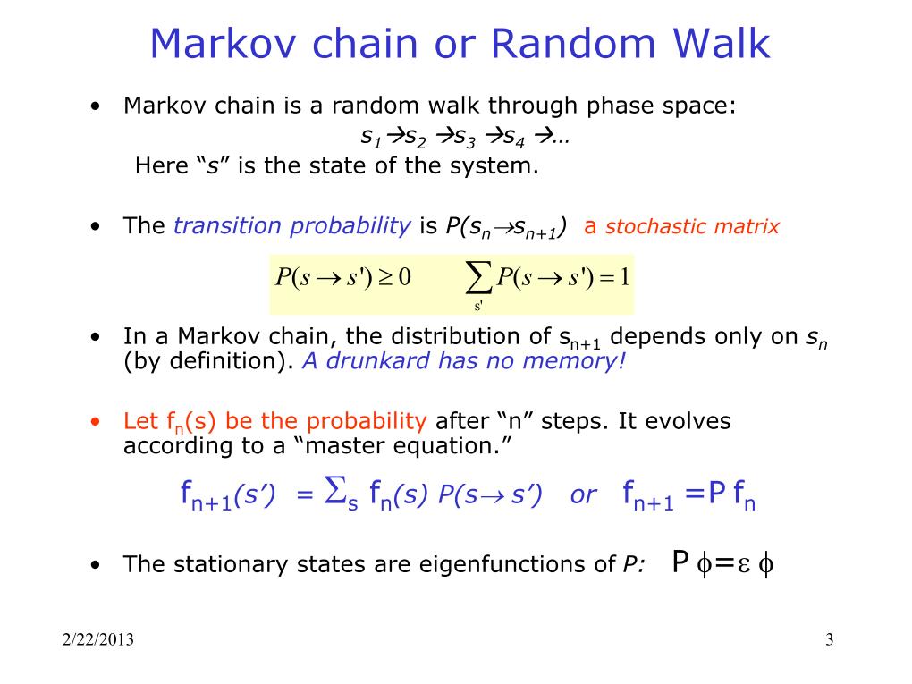 Markov chain or Random Walk