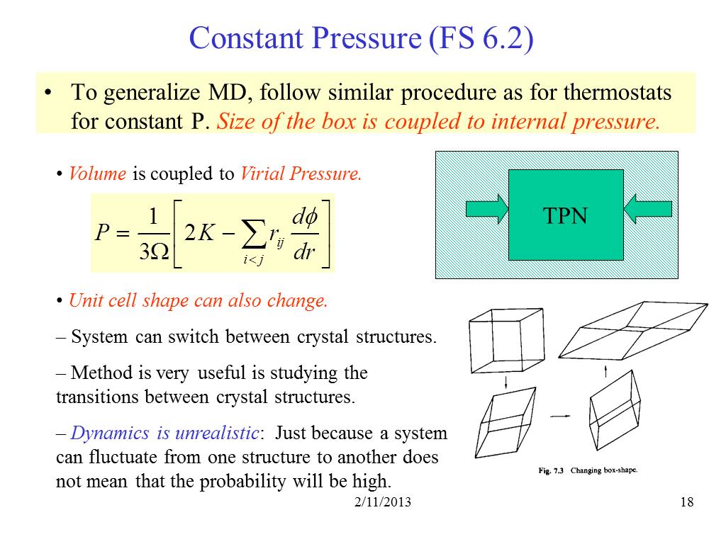 Constant Pressure (FS 6.2)