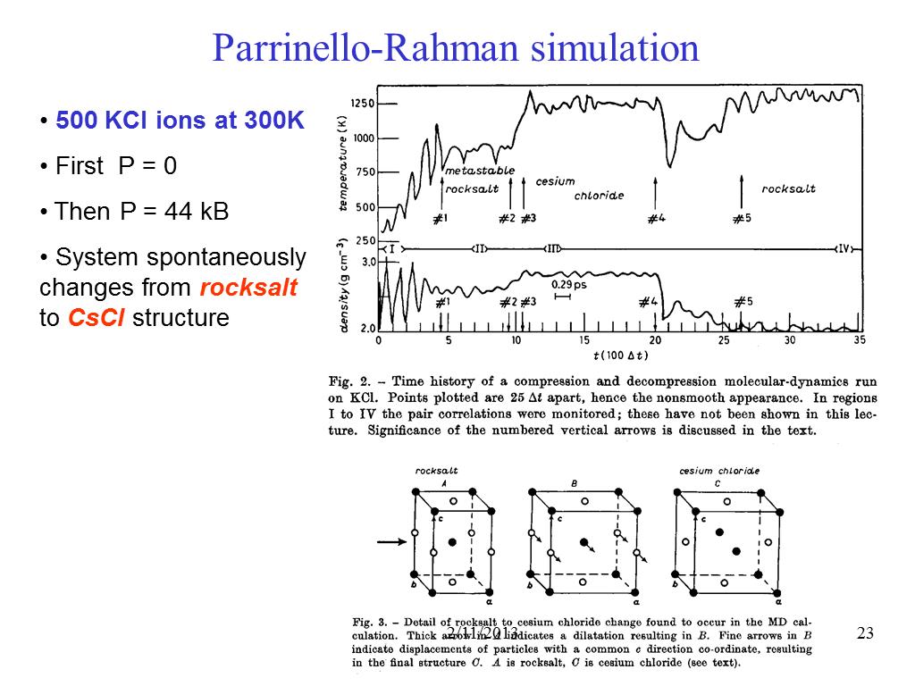 Parrinello-Rahman simulation