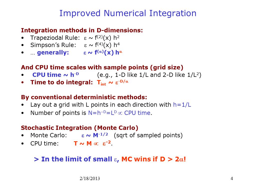 Improved Numerical Integration