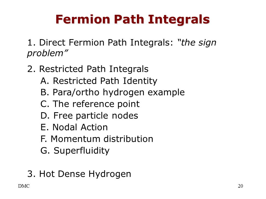 Fermion Path Integrals