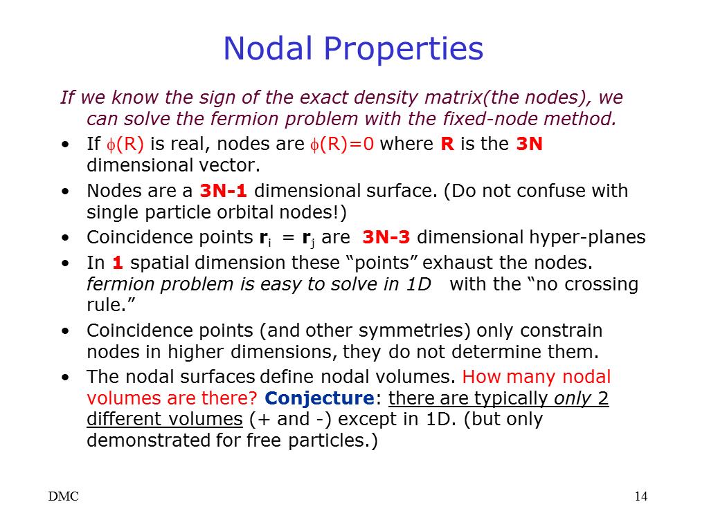Nodal Properties