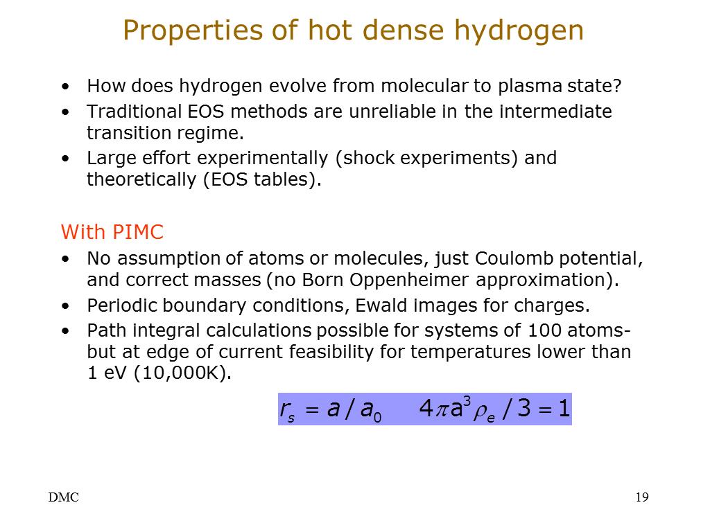 Properties of hot dense hydrogen