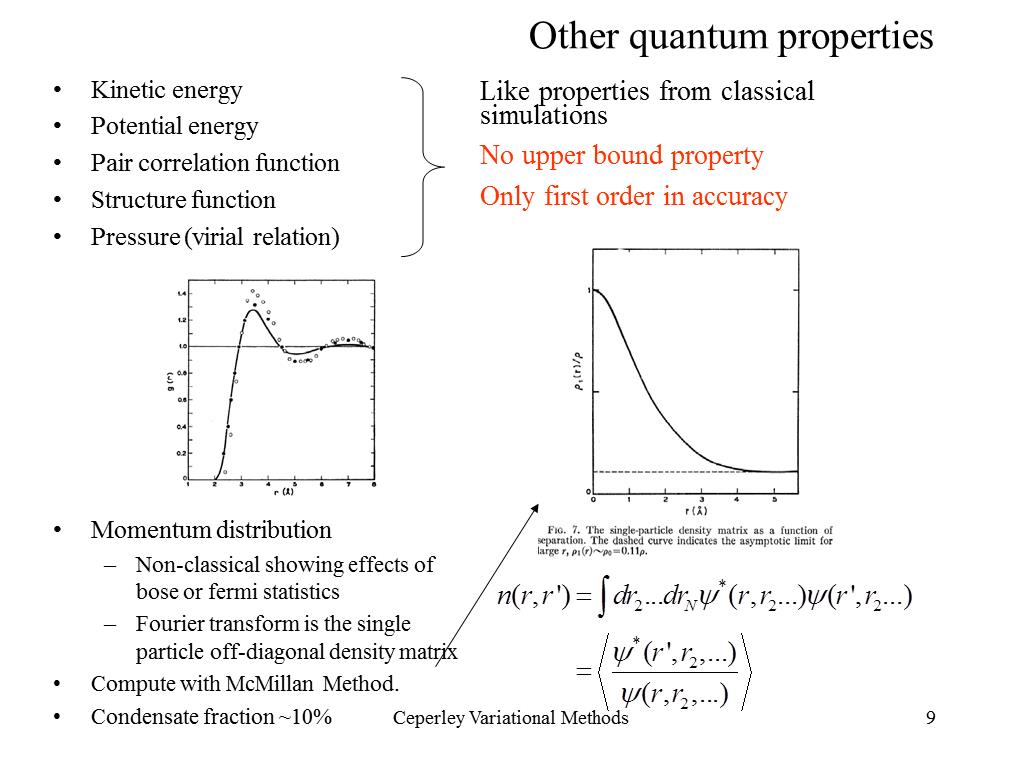 Other Quantum Properties