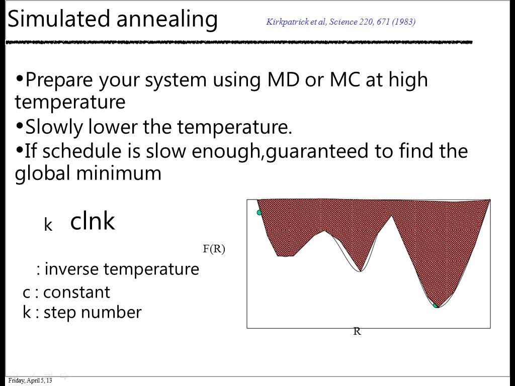 Simulated annealing