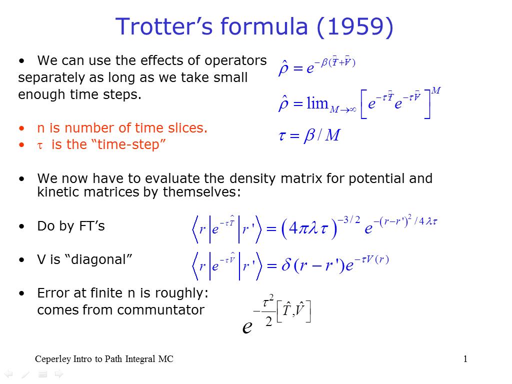 Trotter's formula (1959)