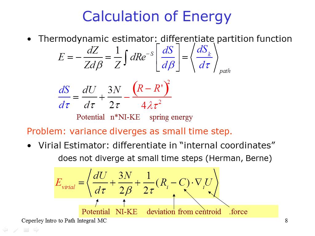Calculation of Energy
