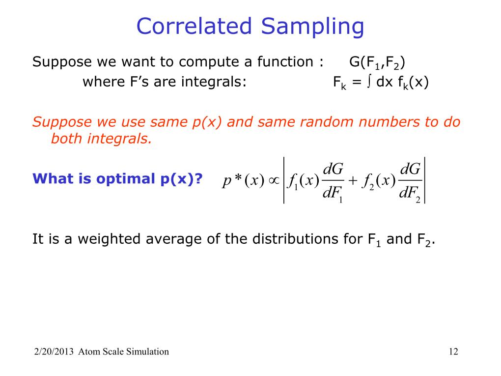 Sampling Boltzmann distribution