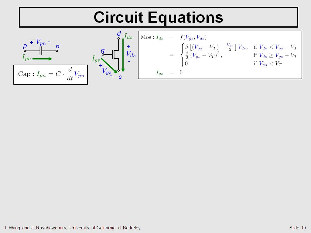 Circuit Equations