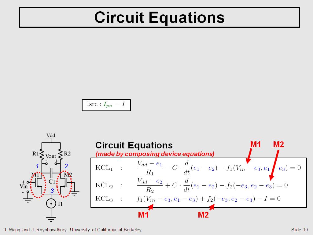 Circuit Equations