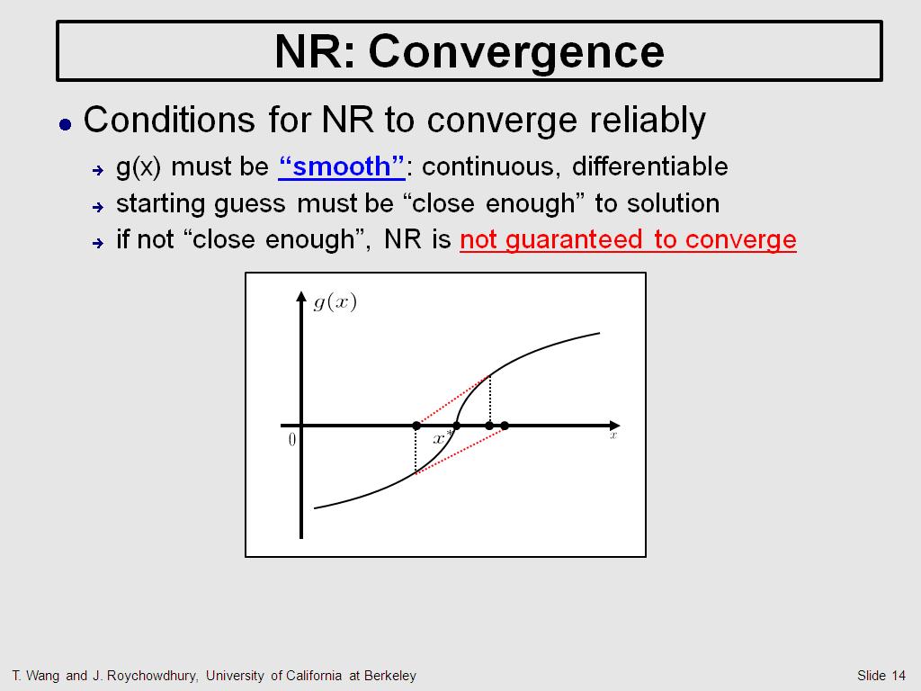NR: Convergence