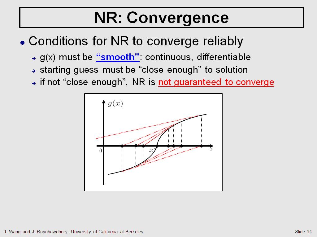 NR: Convergence