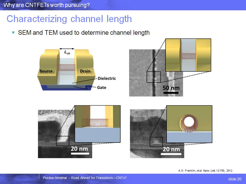 Characterizing channel length