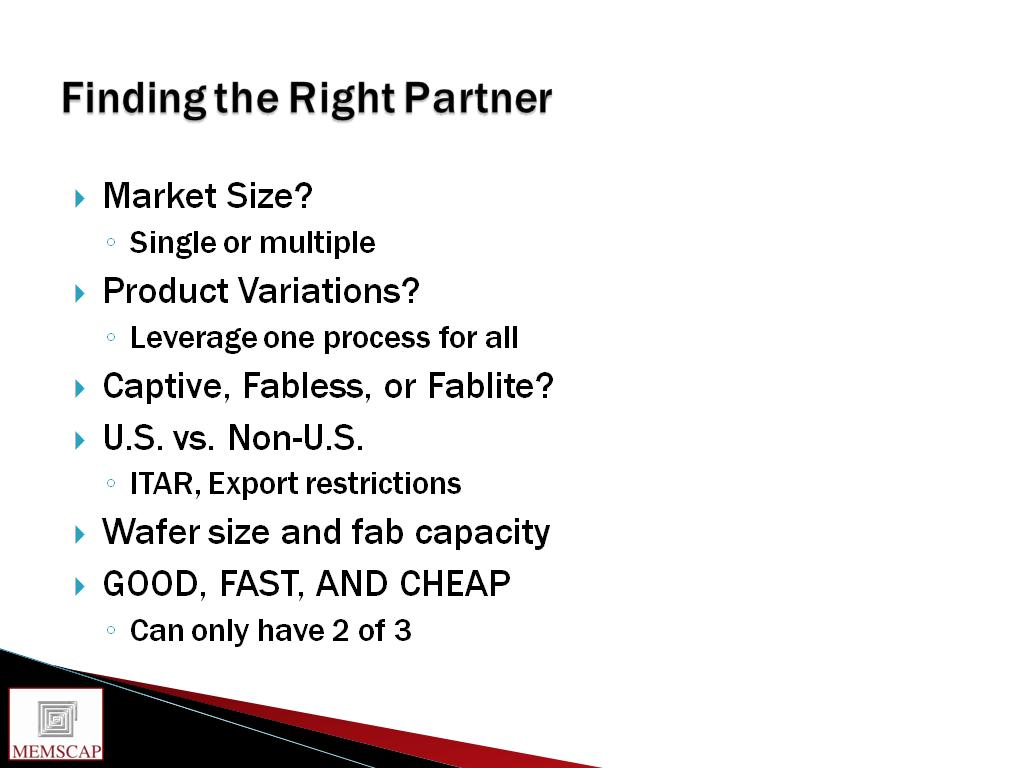 Finding the Right Partner