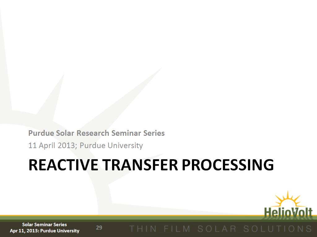 Reactive Transfer Processing