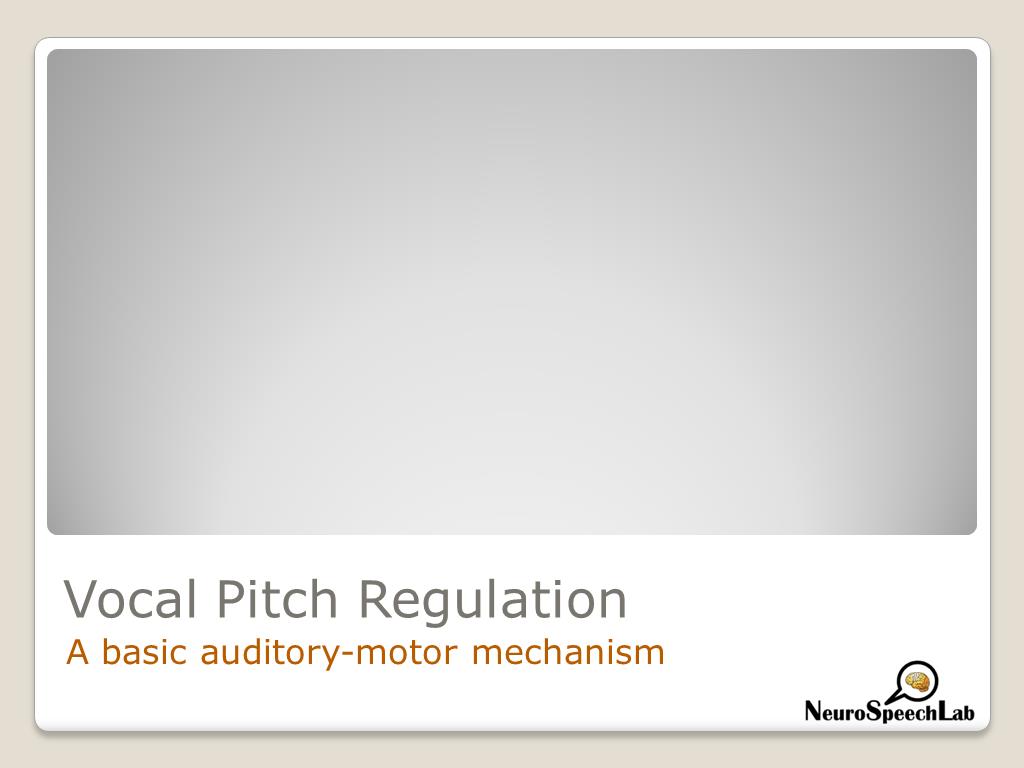 Vocal Pitch Regulation