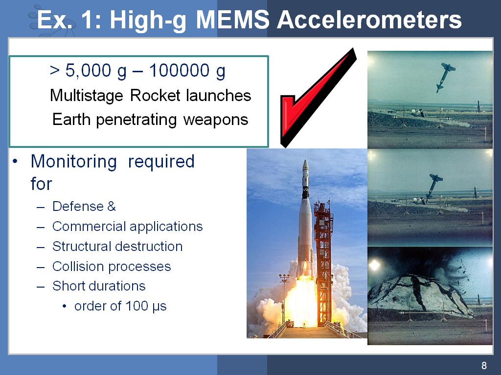 Ex. 1: High-g MEMS Accelerometers